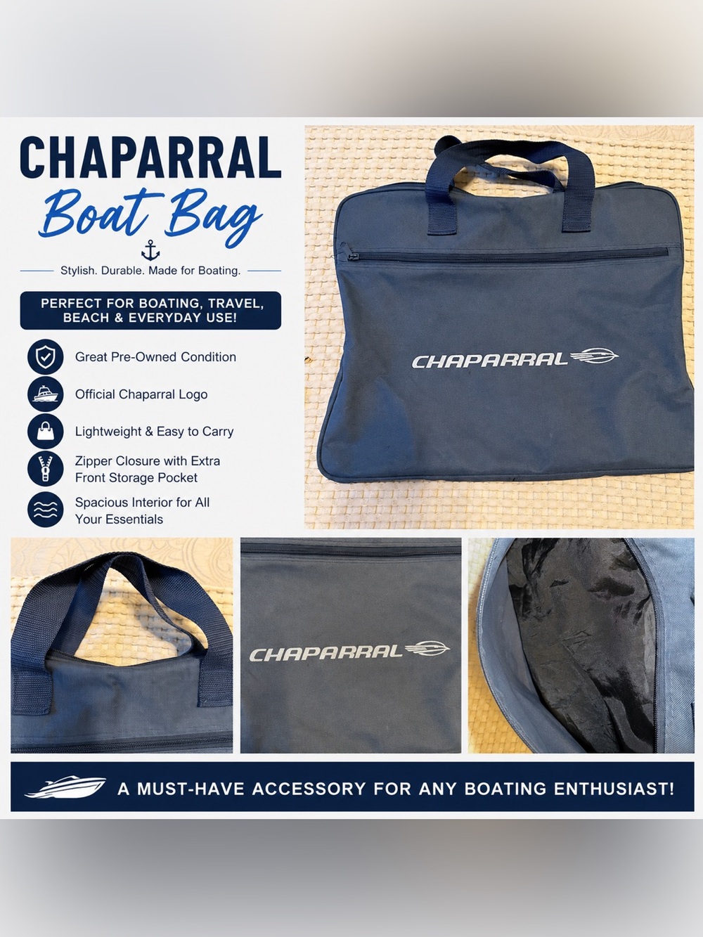 Chaparral Boat Tote / Storage Bag 🚤